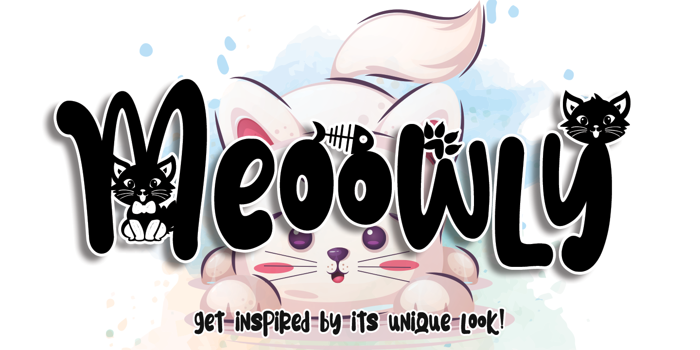 Meoowly Font preview